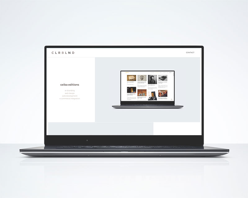 Logo, stationery and website design for our web development partner's identity, CLRBLND.